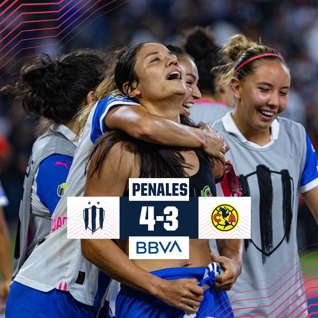ReneFdz's tweet photo. Con dramatismo puro, las @Rayadas conquistaron su tercer título de Liga venciendo en penales al @AmericaFemenil. https://t.co/MGt3Hs6IYh