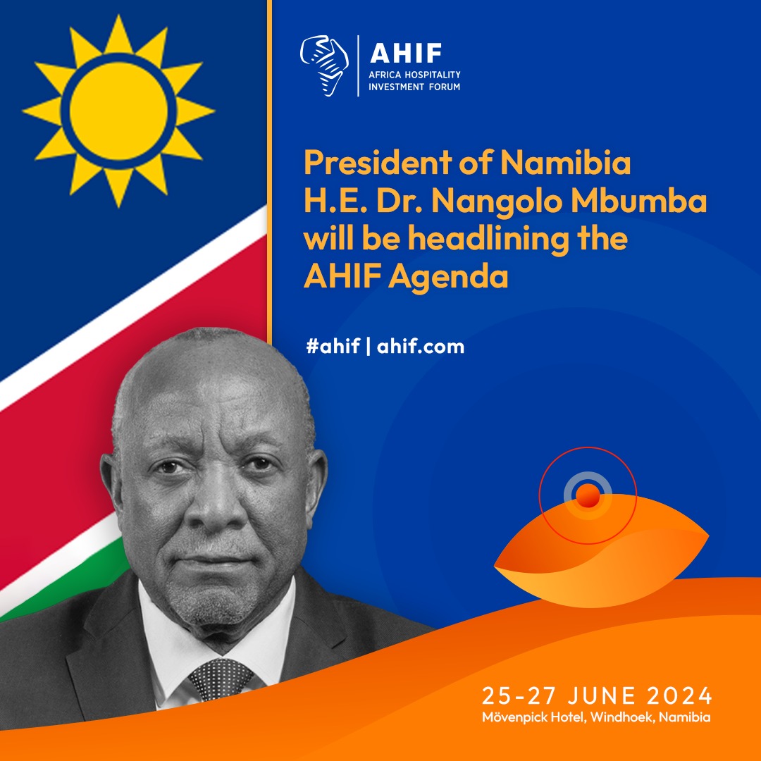 AHIF 2024 welcomes President H.E. Dr. Nangolo Mbumba of Namibia!

His attendance at @AHIF_News underscores the country's dedication to propelling regional hospitality growth

Secure your spot bit.ly/3K1H1la

#AHIF #AHIF2024 #Hospitality #GoPlacesMarketing #GoPlaces
