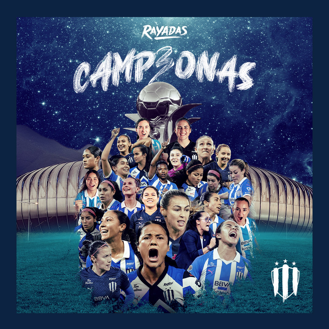 Este Campeonato es para ti, que confiaste en ellas y que las apoyaron durante todo el torneo.

Tú eres el Corazón del Club. 💙

¡FELICIDADES, #RAYADASCAMP3ONAS! 🏆