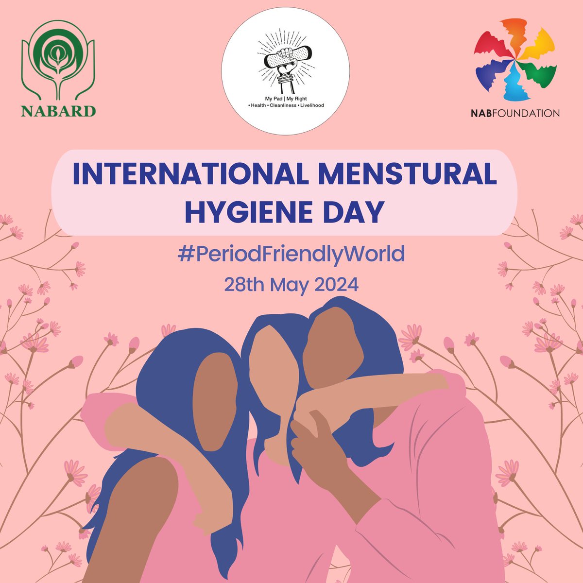 On this International Menstrual Hygiene Day, let's educate, empower, and ensure access to safe and hygienic products for all. Together, we can create a world where menstrual health is a priority and no one is left behind.#Nabard #MenstrualHygieneDay #PeriodFriendlyWorld