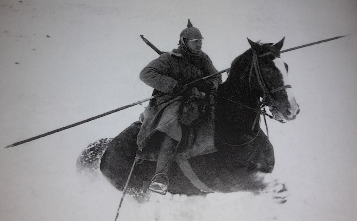 Amazing photo German cavalryman on the Eastern Front, Winter 1915.
