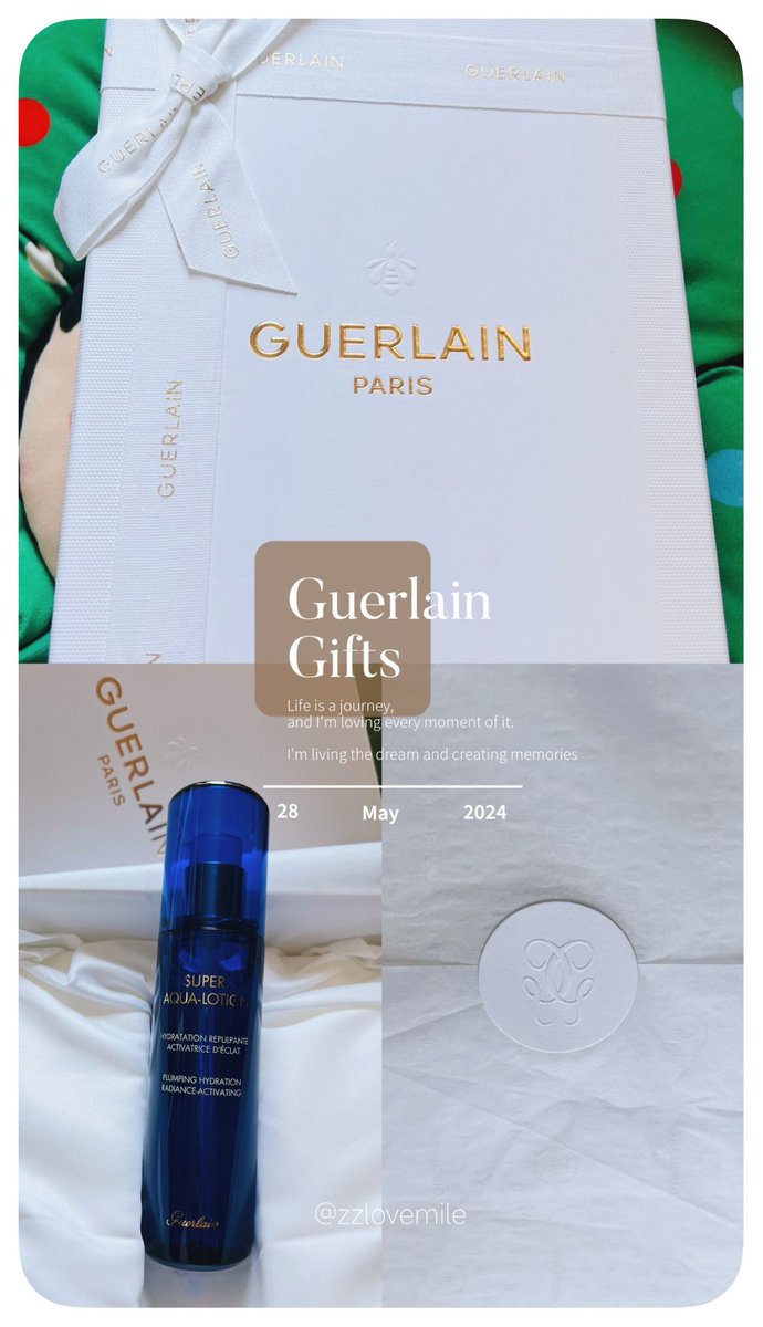 🐝I am very happy to receive a gift from Guerlain to the members today🙂‍↔️💚

@milephakphum 
#MilePhakphum 
#MilexGuerlainTH