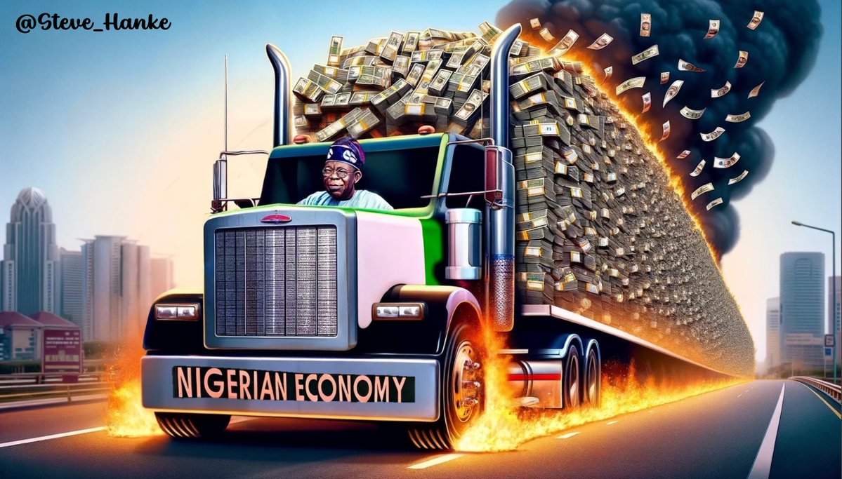 #NGAWatch🇳🇬: Today, I measure Nigeria’s inflation at a CRUSHING 98%/yr. That is ~16 TIMES the @cenbank’s target inflation rate of 6%/yr. Pres. @officialABAT is driving an economy that is going up in INFLATIONARY FLAMES.