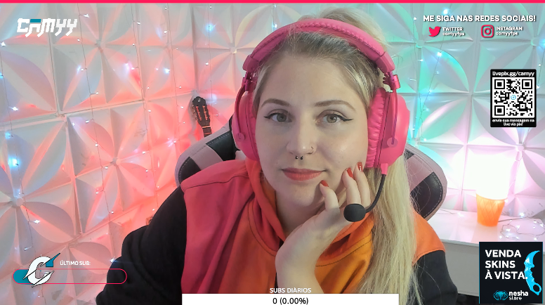 LIVE ONNNNNNNN

Vou tentar transmitir o jogo BRASIL vs ARGENTINA pela IESF feminina que vai rolar pela gc. Pelo que entendi, é uma md3 de apresentação dos times!
VAO ROLAR LOBBYS DEPOIS TAMBÉM!
!SORTEIO !NESHA !KABUM !PARIMATCH

🎯TWITCH. TV/CAMYYFPS !