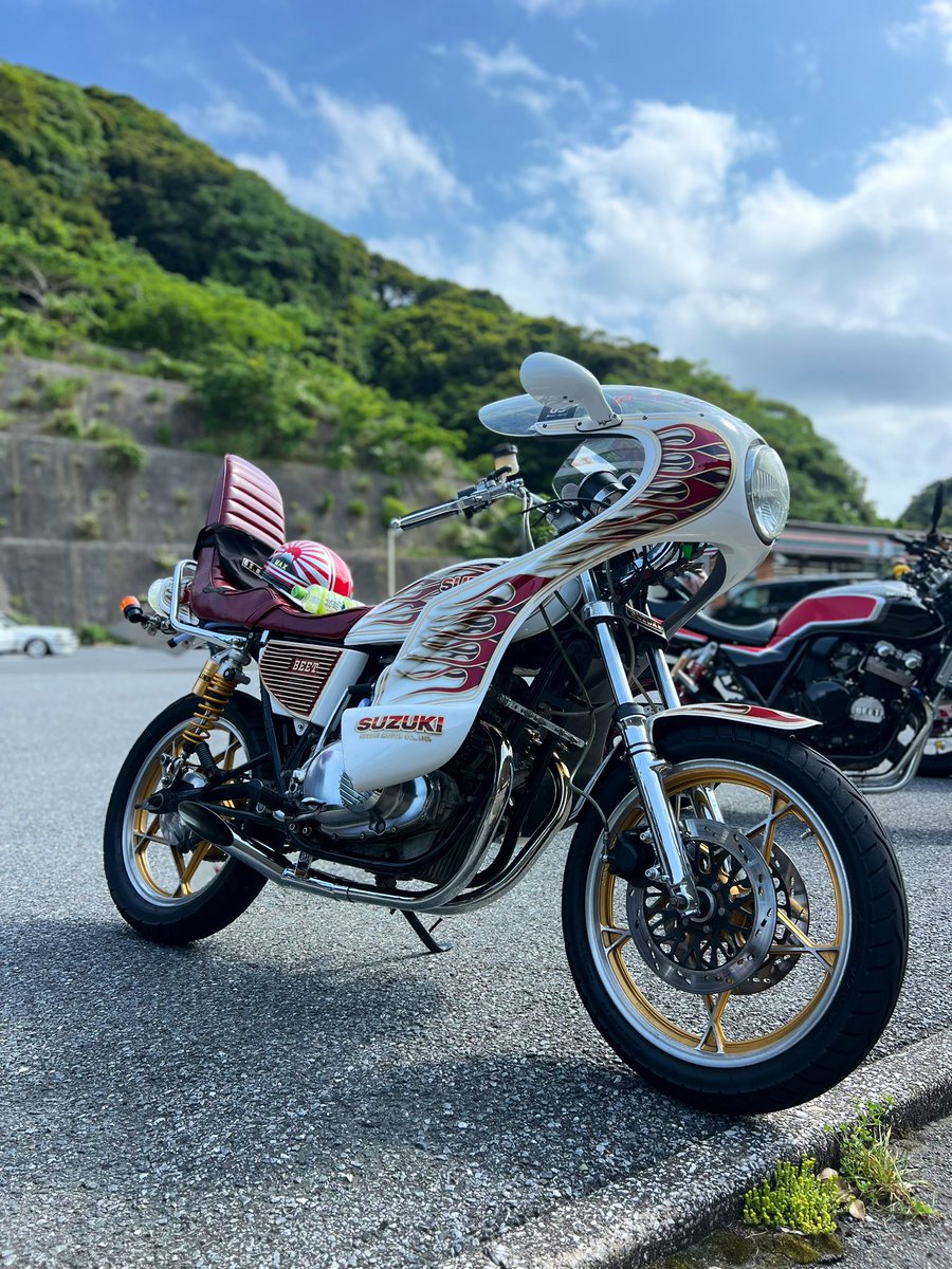 gs400_14's tweet photo. 慣らし終わらせてから初めてのツーリング
一宮からの御宿
最高でした🤣
景色もサイコー！ https://t.co/eVbqGSiwxI