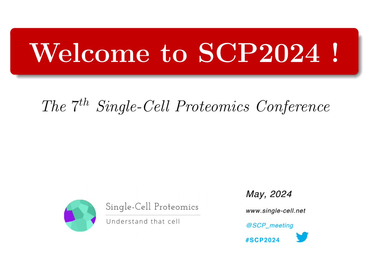 Single-Cell Proteomics Conference tweet media