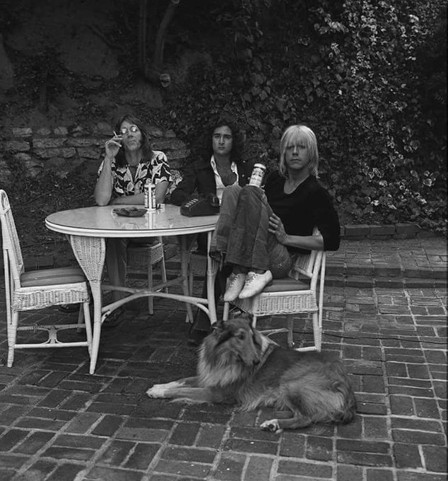 Ray Manzarek of the Doors, Danny Sugarman, the Doors manager and Iggy Pop of The Stooges, 1969.