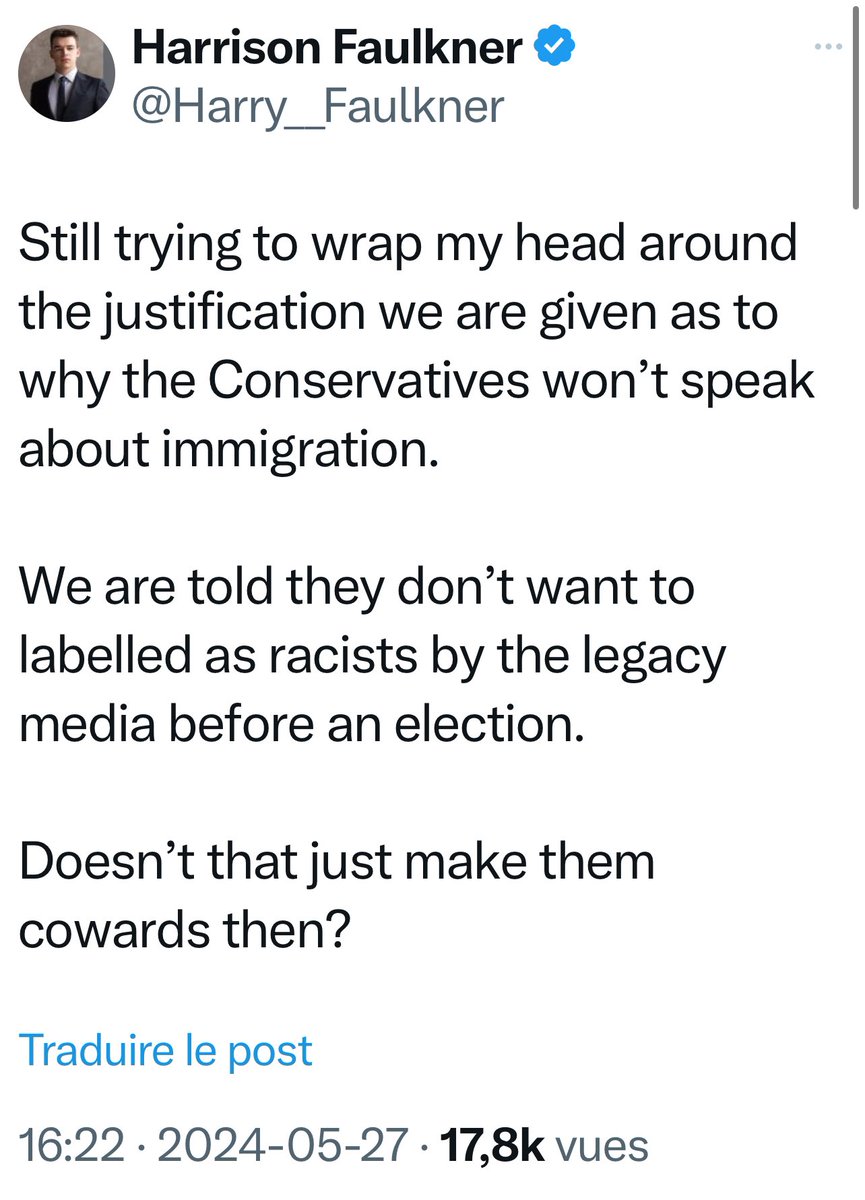 Well, a big chunk of the fake Conservative establishment are leftists who in fact do support mass immigration. 

The others who don’t but won’t say anything are indeed cowards, opportunists, frauds.