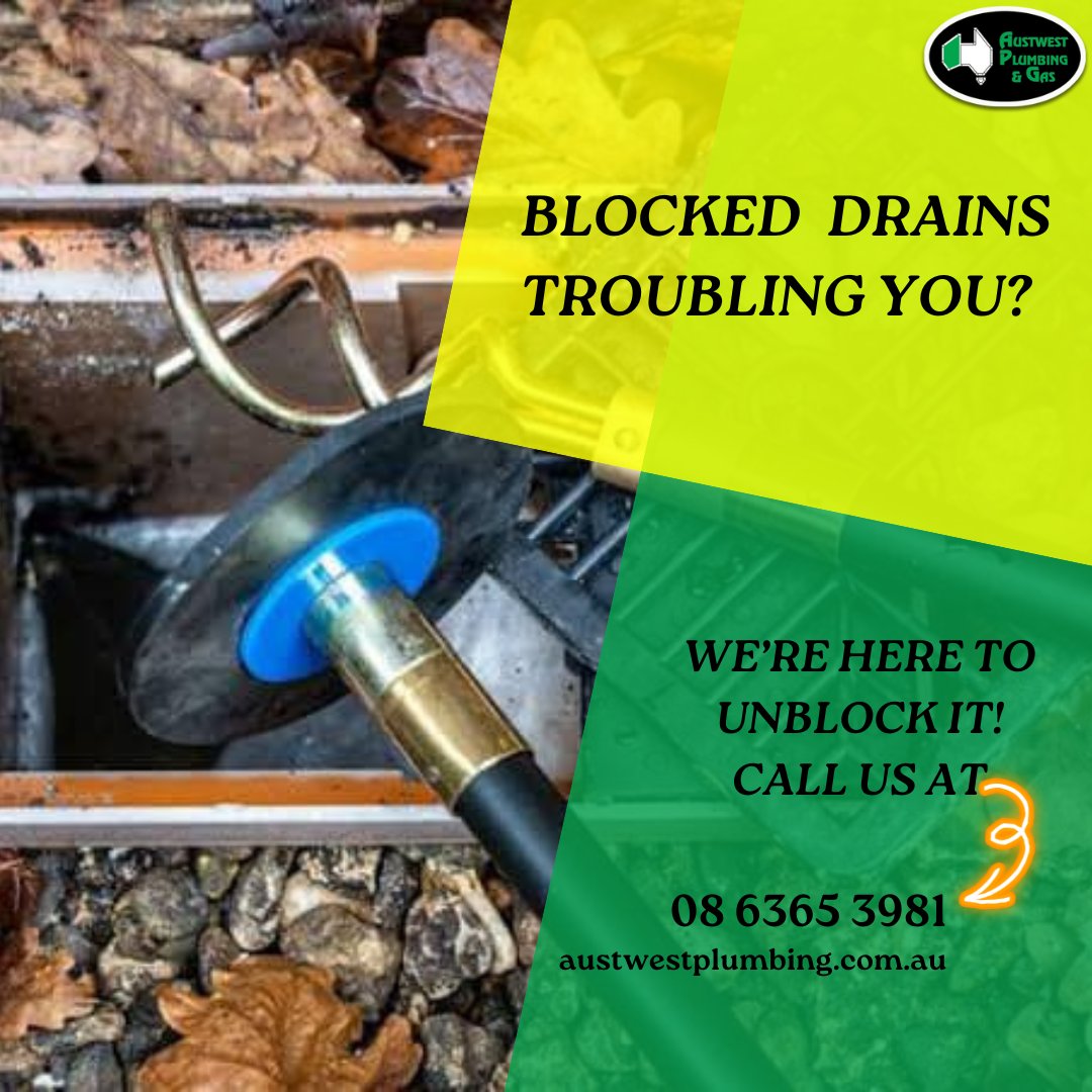 AusPlumbingGas's tweet image. Dealing with a stubborn blocked drain? Time for some plumbing magic!

For inquiries or assistance, you can contact David at 08 6365 3981 or via email at austwest.plumbing@iinet.net.au

#blockeddrains #emergencyplumber #drainproblems #maintenance #drainservice