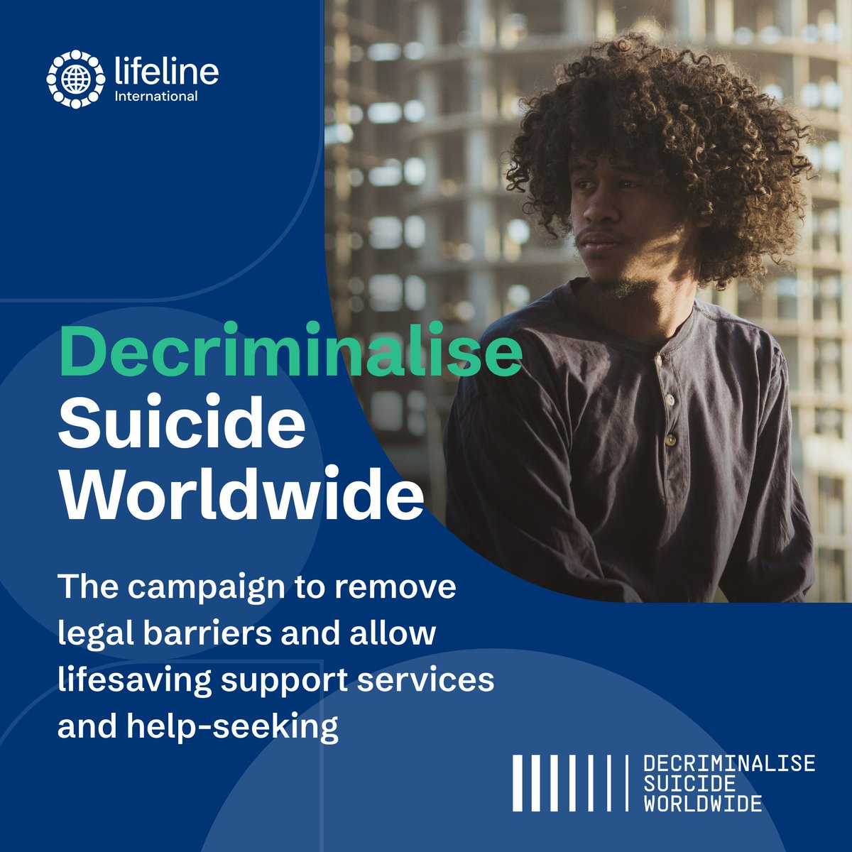 Prison is not the place for someone in a crisis. Yet the law in 25 countries treats people in deep despair as criminals.

#DecriminaliseSuicideWorldwide is our campaign to change that.

This is how you can join the movement: suicide-decrim.network/get-involved