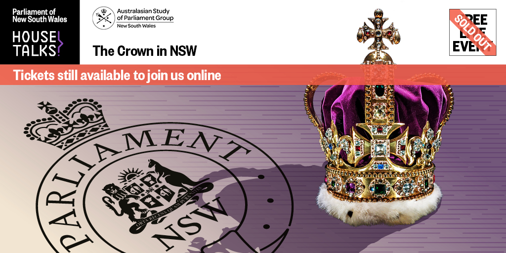 In-person tickets for our upcoming talk with Professor Emerita Anne Twomey have sold out! But you can still join us online… Enjoy our next FREE ‘House Talk’ on The Crown in NSW from the comfort of your own home. ⏰ 5:30 – 6:30pm Thursday 27 June eventbrite.com.au/e/online-lives…