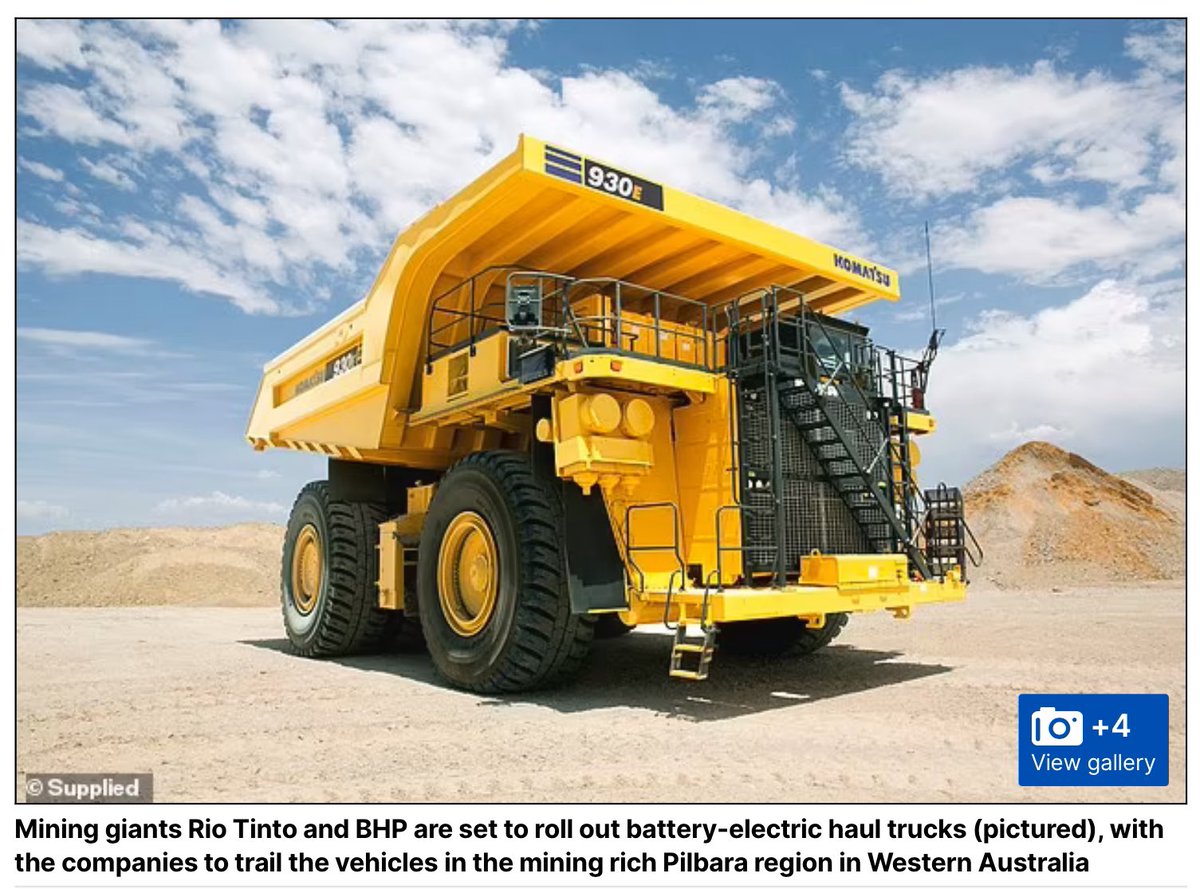 First pictures of the massive EV trucks set to revolutionise Australia's mines - and they make Elon Musk's Tesla Cybertruck look tiny dailymail.co.uk/news/article-1…