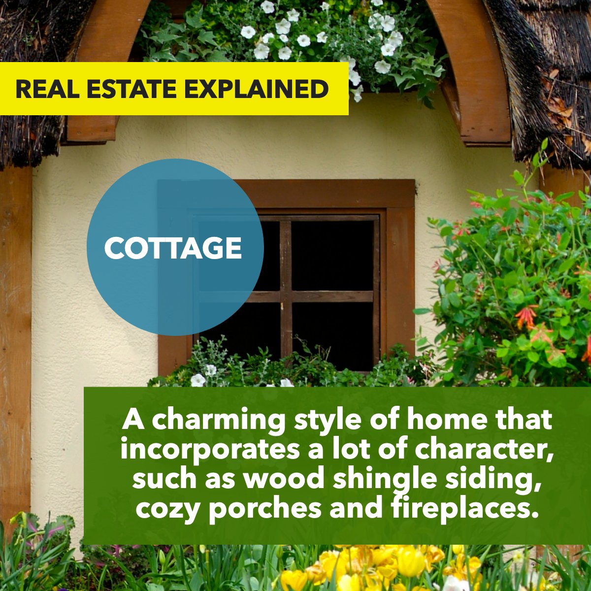 Did you know what a Cottage is? 🤔 

Is this the type of house that you like?

#cottagehome #cottagedecor #cottagestyledecor
 #veteranhomebuyers #militaryhomebuyers #veteransellinghome #militarysellinghome #PCSmove #militaryPCS #veteranrealtor #militaryrealtor