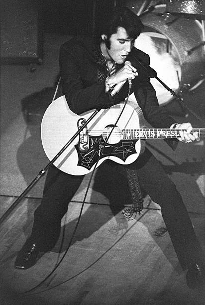 Elvis Presley performing in Las Vegas, 1969. Photo from Getty Images.