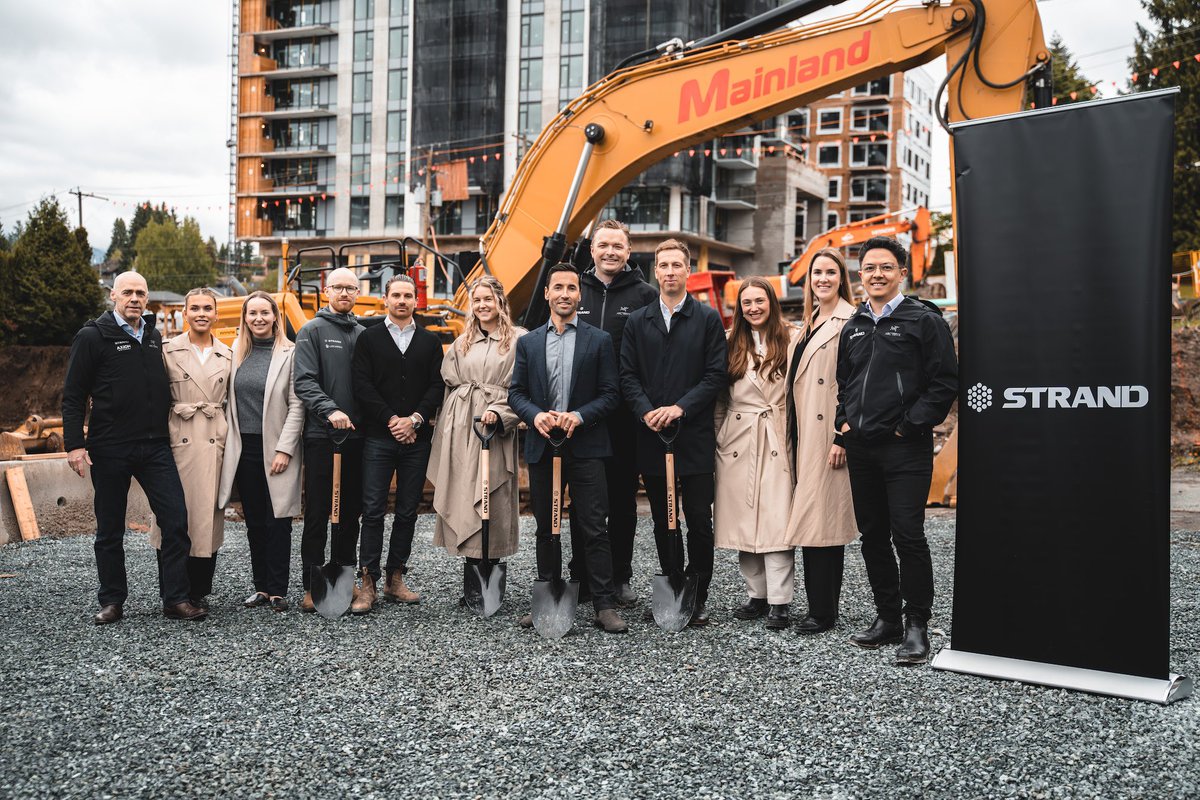 Stranddev's tweet photo. Today marked a major milestone for Komo as we celebrated the groundbreaking alongside our team members and project partners.

Thank you to everyone who joined us to mark the occasion and we look forward to welcoming those who will call Komo home.

#stranddev #coquitlam https://t.co/uQxkyF1xg8