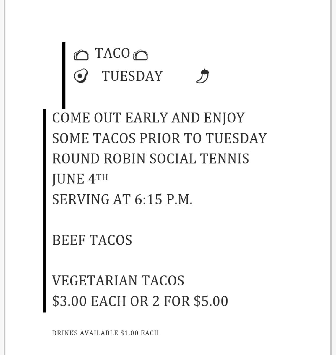 Members come out to eat and play June 4th