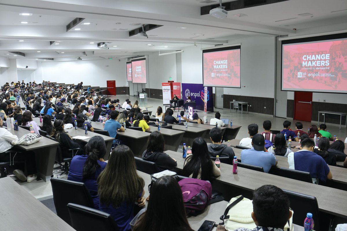 startupgrindgye's tweet photo. ¡Gracias a todos por acompañarnos en nuestra última edición de Change Makers junto a @i3labespol en la @espol!  #keepgrinding 👏🏼👏🏼👏🏼 https://t.co/4N2gmdKHxm