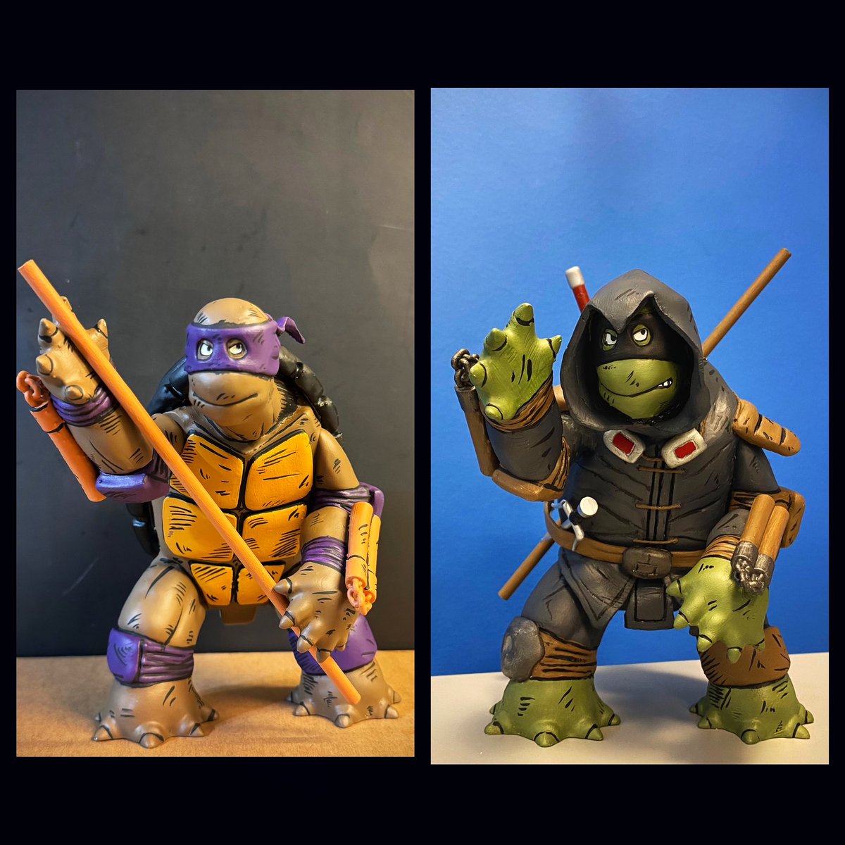 Who should I make next? Both are dropped off to get finalized. #tmnt #tmntcollector