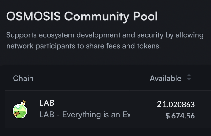 Mad Scientists Validator 🧪 All commission goes back to @osmosiszone community pool. 👉 wallet.keplr.app/chains/osmosis…