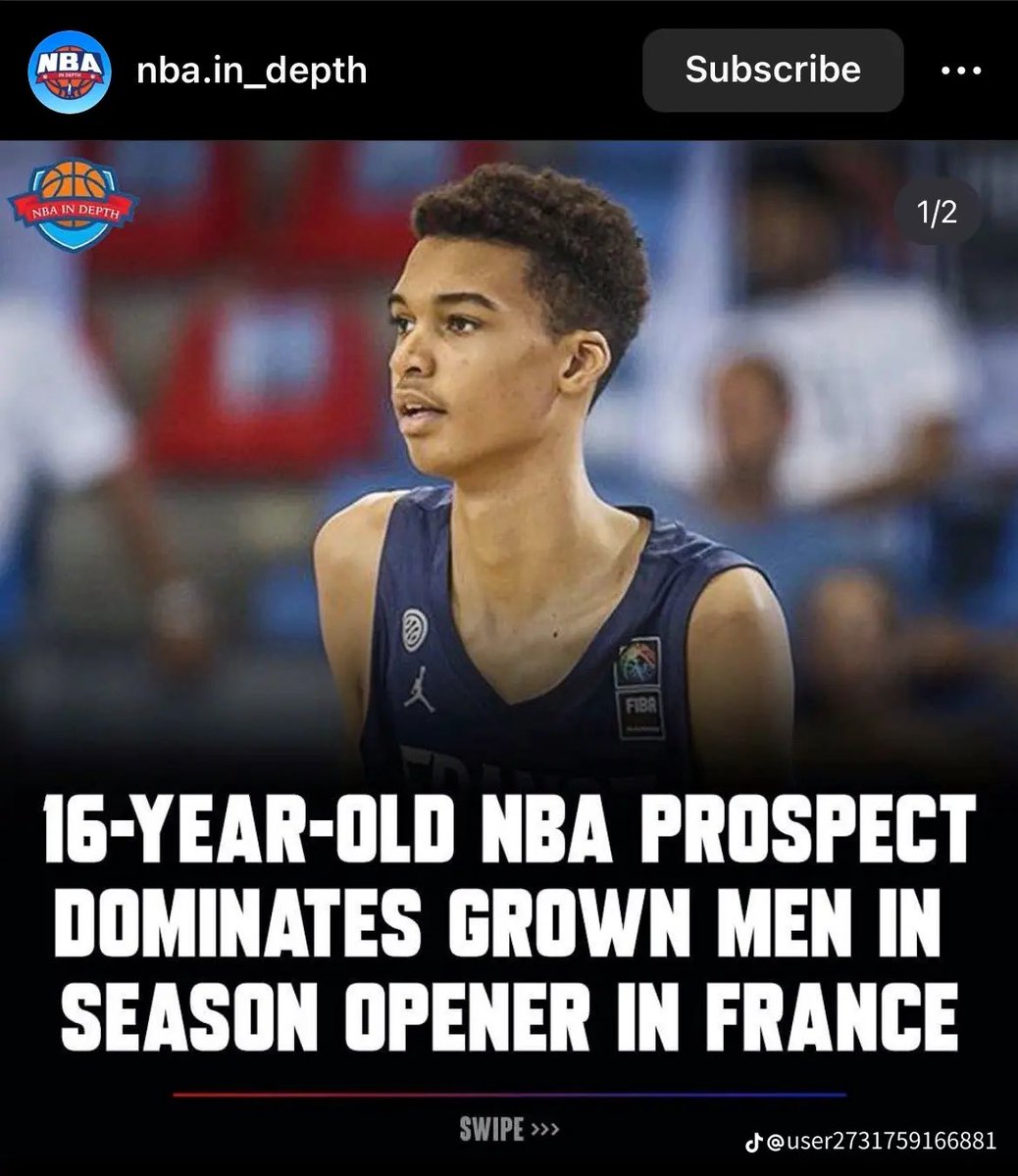 ykb_app's tweet image. Wemby cooked that man 😭