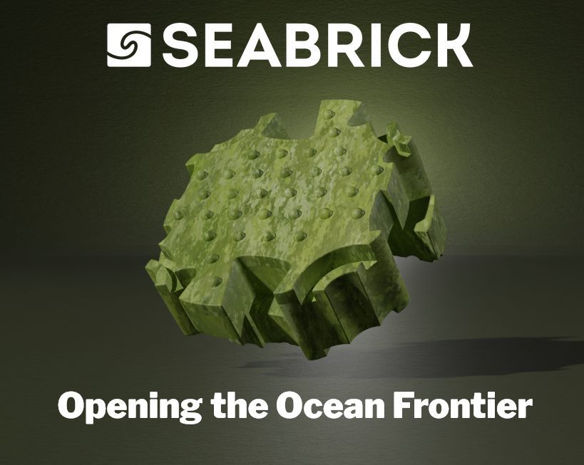 Seasteading's tweet photo. Our partner, SeaBrick, is the regenerative future of ocean construction. They are offering the first public presale of SeaBrick. Proceeds will offset the costs of getting SeaBrick ready for mass production. Learn more at their online event on May 29: https://t.co/JTdyknFAGS https://t.co/NhFqiQ2Pxb