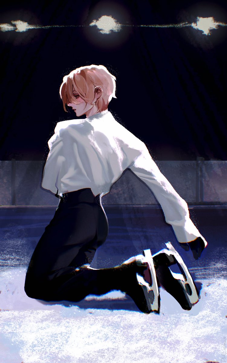 Zosan Student AU 

Sanji started figure skating because Sora was doing it, but when he was younger, she died of an illness during Sanji's performance

#onepiece #sanji #zosan