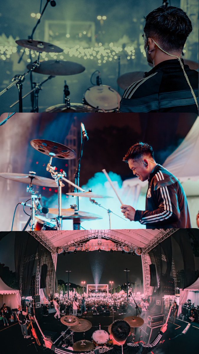 View from the drum cockpit 
😍😍😍 
#nidji