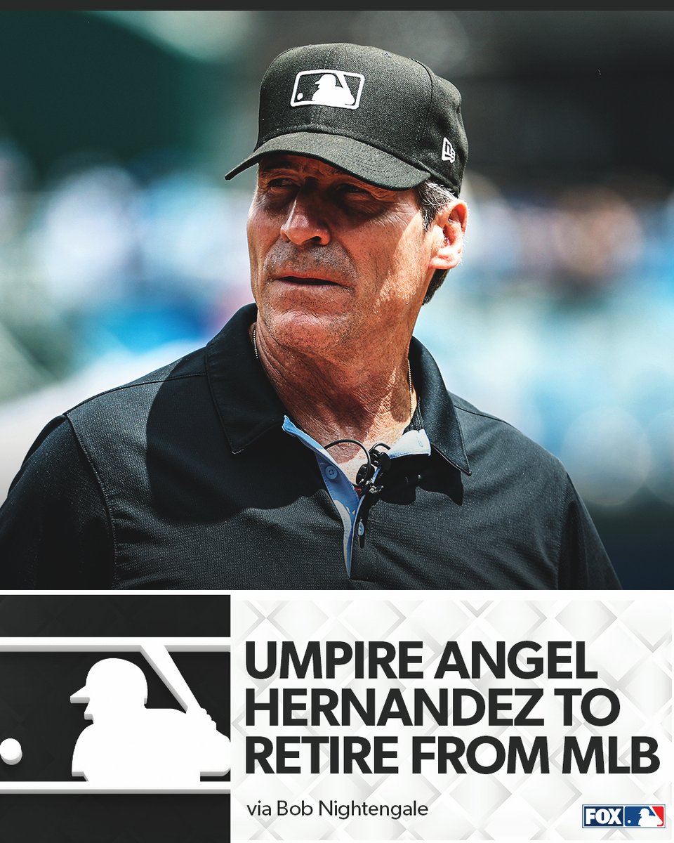 Umpire Angel Hernandez is reportedly retiring from Major League Baseball, per @BNightengale