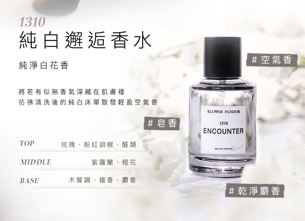 SHUHUA’s same Perfume
Taiwan Brand KLOWER PANDOR: Encounter

Pure White Floral Scent

Top Notes: Rose, Pink Pepper, Aldehydes
Middle Notes: Violet, Orange Blossom
Base Notes: Woody Notes, Sandalwood, Musk

#여자아이들 #아이들 #GIDLE #슈화 #SHUHUA #舒華