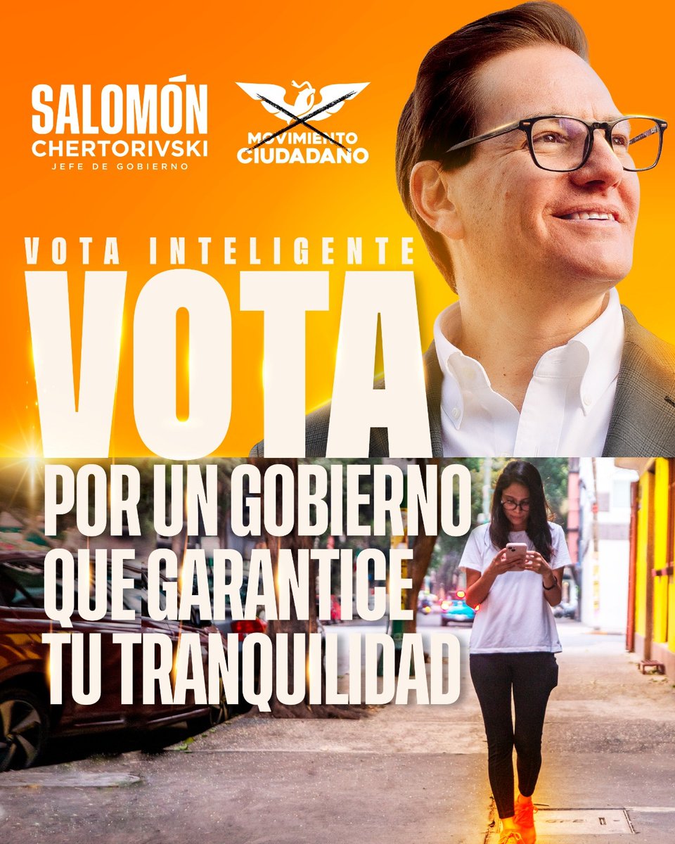 Mereces un gobierno que te garantice poder caminar con tranquilidad por la Ciudad. Este 2 de junio vota @MovCiudadanoMX, vota Salomón.