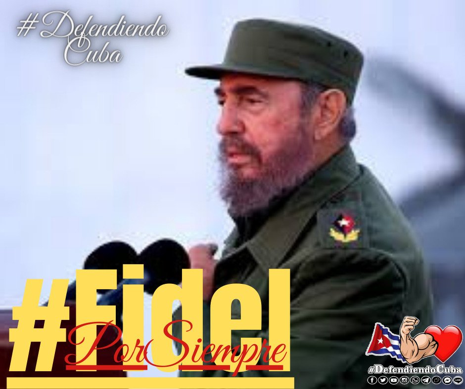 Sencillamente eterno. Tu legado nos guía. 
✨✨#FidelPorSiempre✨✨
#DefendiendoCuba🇨🇺💪❤️