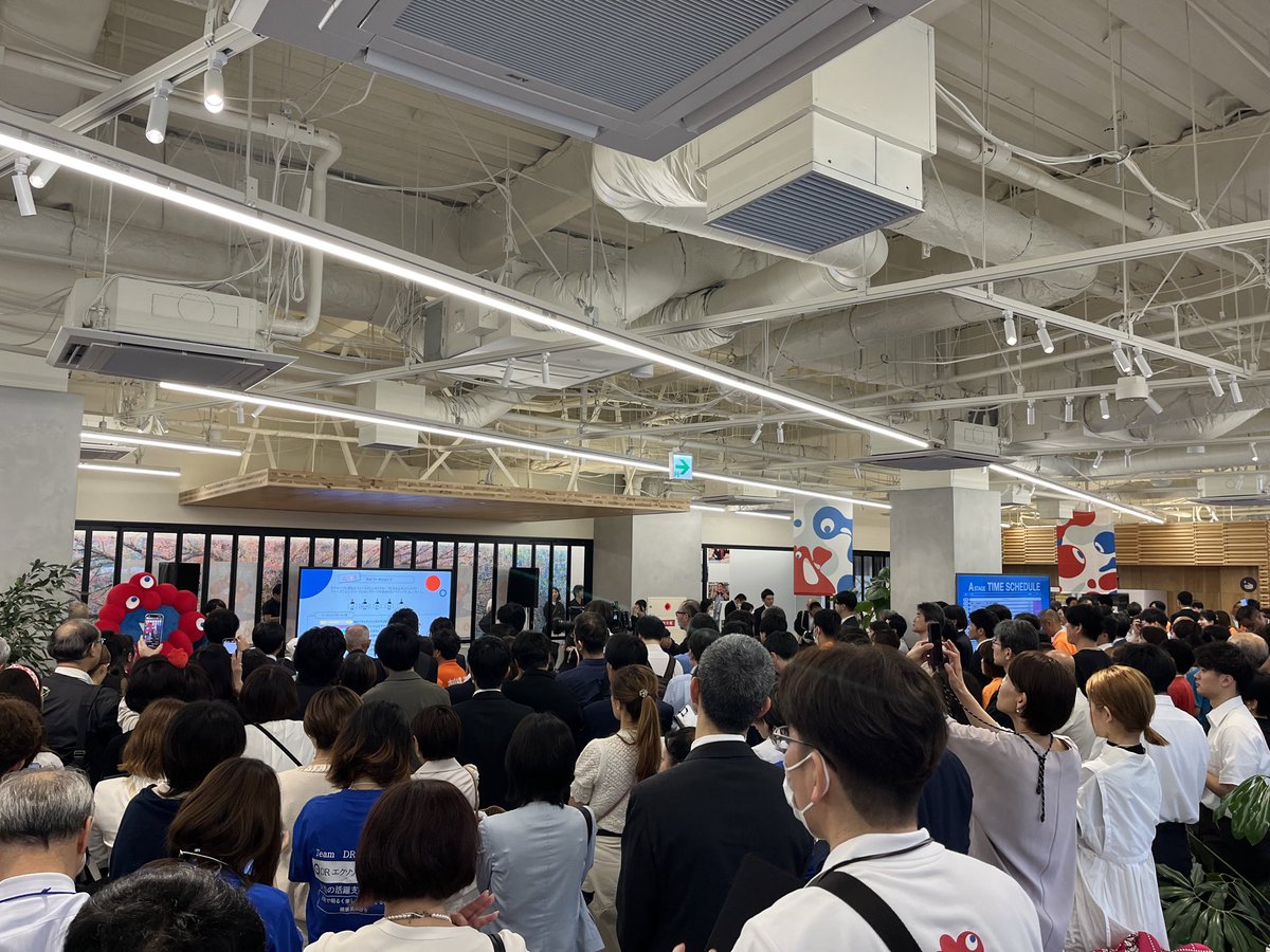 CdleOsaka's tweet image. @expo2025_japan 
#TEAMEXPO #CDLE大阪 #AITeC
オープニングから早々に過熱感