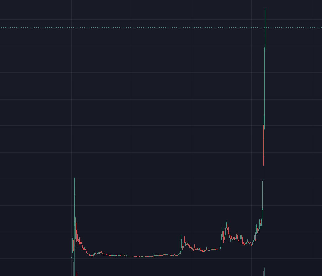 I don't think I've seen anything like this 

$TURBO at $600m MC 

What caused this massive pump?