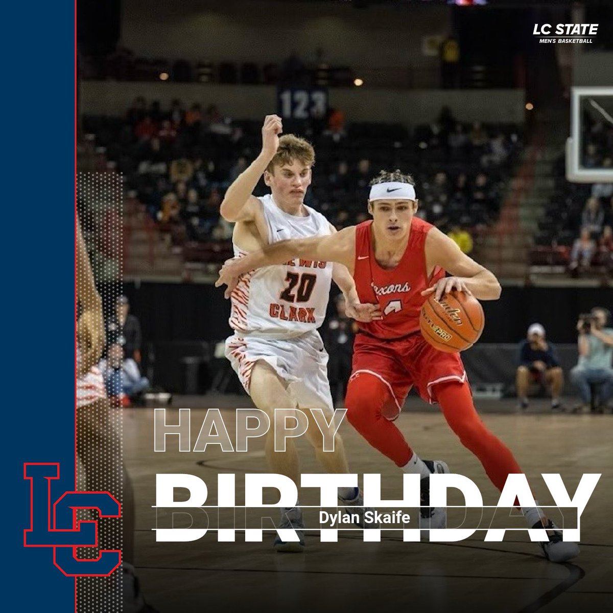 LC State Men’s Basketball (@lcscmbb) on Twitter photo Happy Birthday to incoming freshman <a href="/dylanskaife_/">Dylan Skaife</a> ! We’re excited for what’s ahead of you in this next year!! 🔵🔴
#ConfidenceAndJoy #PackLife Happy Birthday to incoming freshman <a href="/dylanskaife_/">Dylan Skaife</a> ! We’re excited for what’s ahead of you in this next year!! 🔵🔴
#ConfidenceAndJoy #PackLife