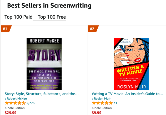 My e-book on amazon.ca has some impressive competition! #screenwriting #screenwriters #tvmovies #Hallmarkmovies #WritingaTVMovie 
amazon.com/dp/1777283965