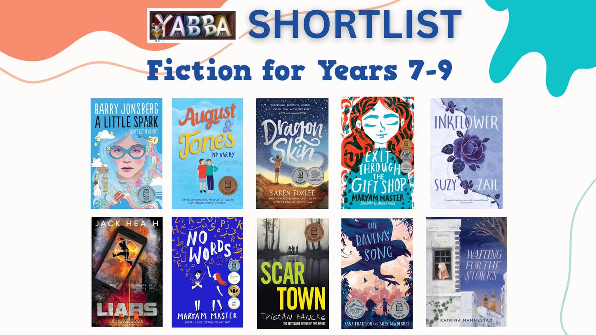 ⭐️CONGRATULATIONS to the authors, illustrators and publishers shortlisted in the 2024 YABBA Awards: FICTION FOR YEARS 7-9.

Discover the exceptional books that have captured the hearts and imaginations of young readers across Australia.