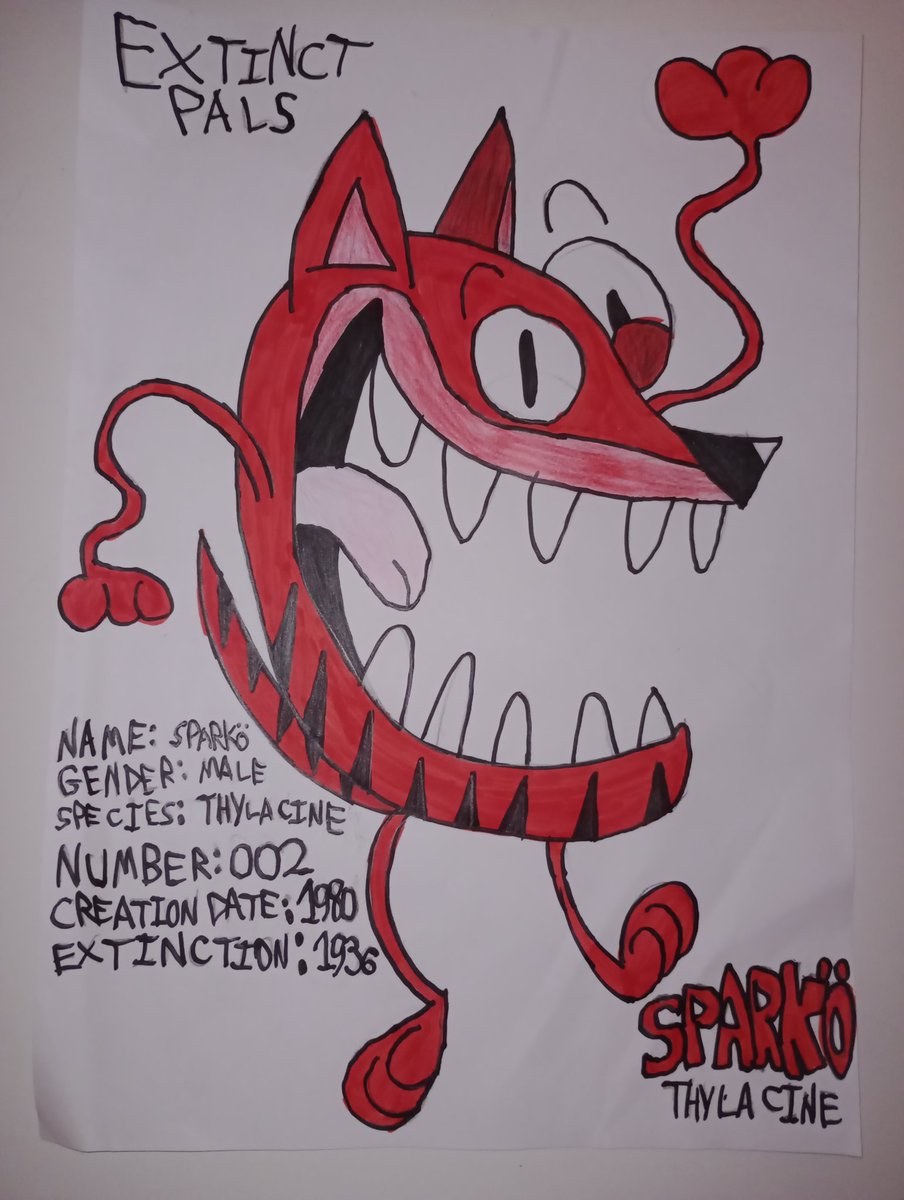 Marcioa13811960's tweet image. Sparkö Thylacine, with his soft and long arms, he jumps around like crazy!
#ExtinctPals #Thylacine #ExtinctAnimals #MascotHorror #IndieGame #Horrorgame #indiehorrorgame #TasmanianTiger #Extinct