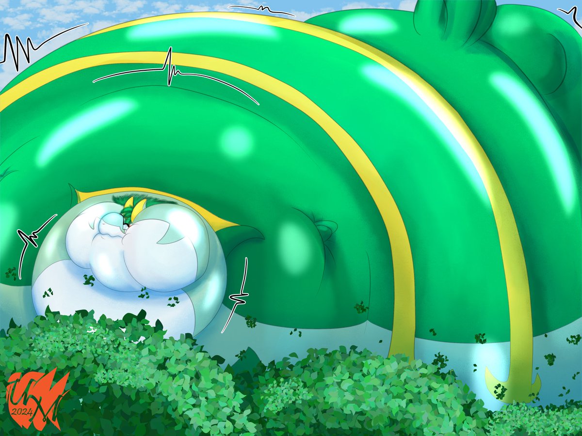 Well well, looks like Dill has already gotten himself into quite a pickle heheh. Never drink random drinks you find in the forest, sometimes they can be too carbonated and bubbly for your own good~ 🐍🎈 🎨: Uhkam on FA Thanks again!