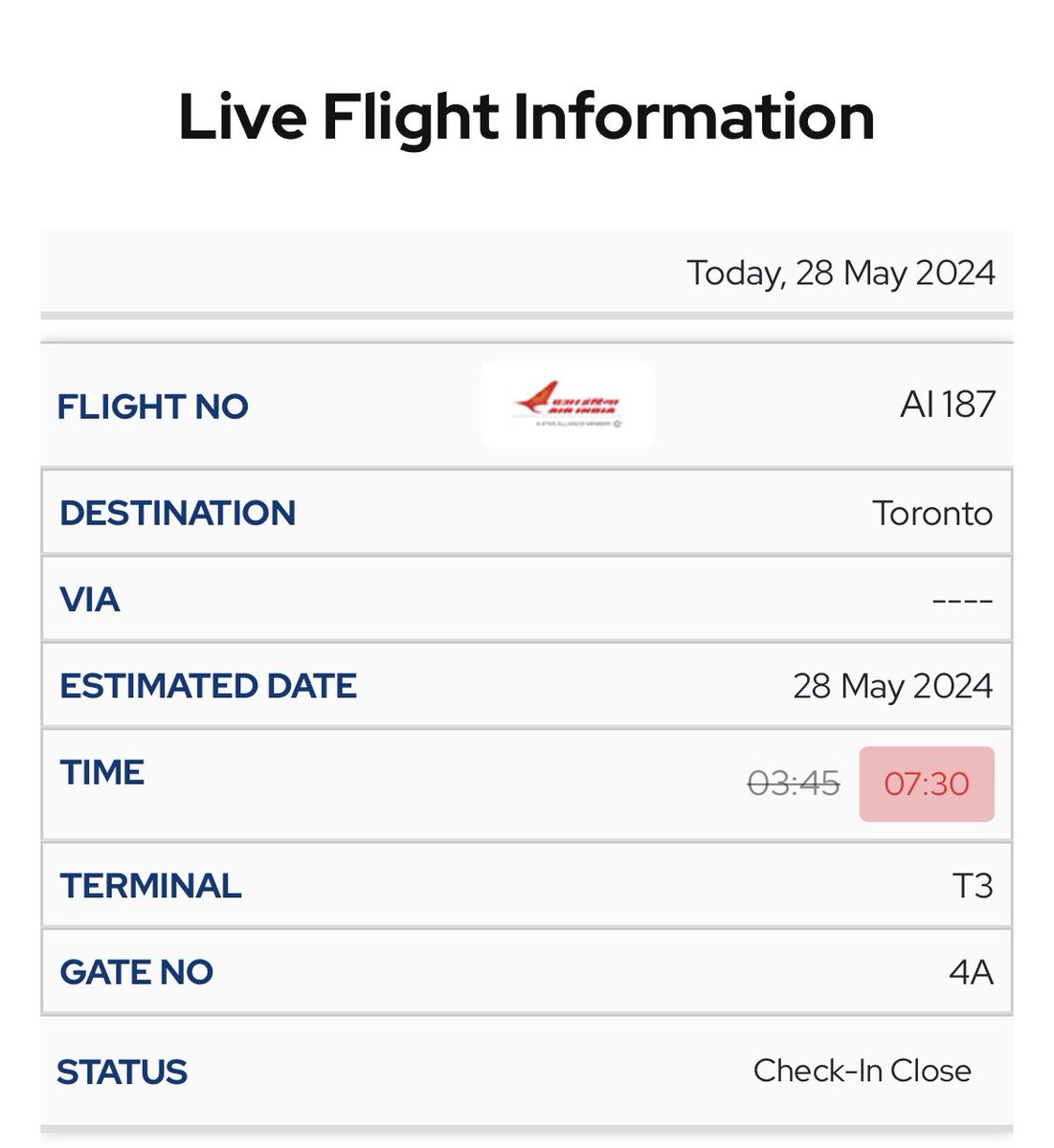 askajayt's tweet photo. @airindia What are the reason for this delay AI, please answer https://t.co/nCGlf9Zunq