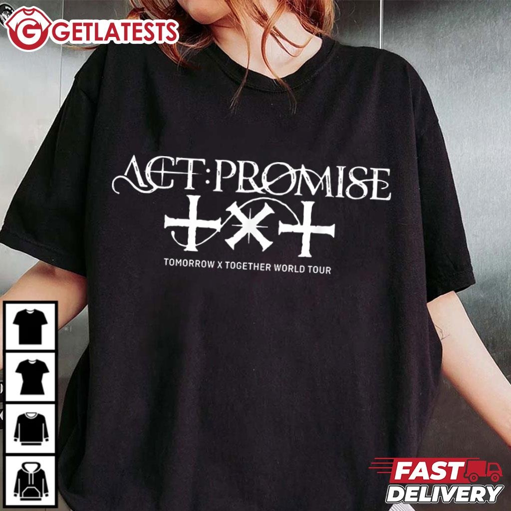 Tomorrow X Together Tour 2024 Act Promise T-Shirt #TomorrowXTogether #ActPromiseTour #getlatests getlatests.com/product/tomorr…