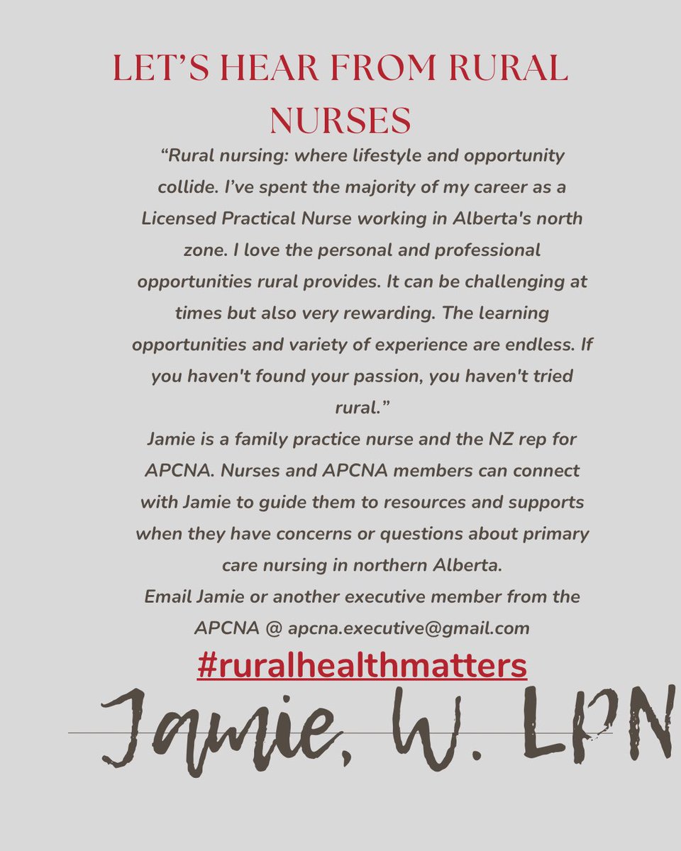 PCNursesAb's tweet photo. We celebrate #ABRuralHealthWeek 🎉
🩺 

This week we celebrate the incredible nurses across our province who give so much of themselves; helping those who need them. 🤝 

because #ruralhealthmatters 

Swipe 👉 to hear from some primary care nurses across rural Alberta 👂 🗣️ https://t.co/JC8BMNw2mT