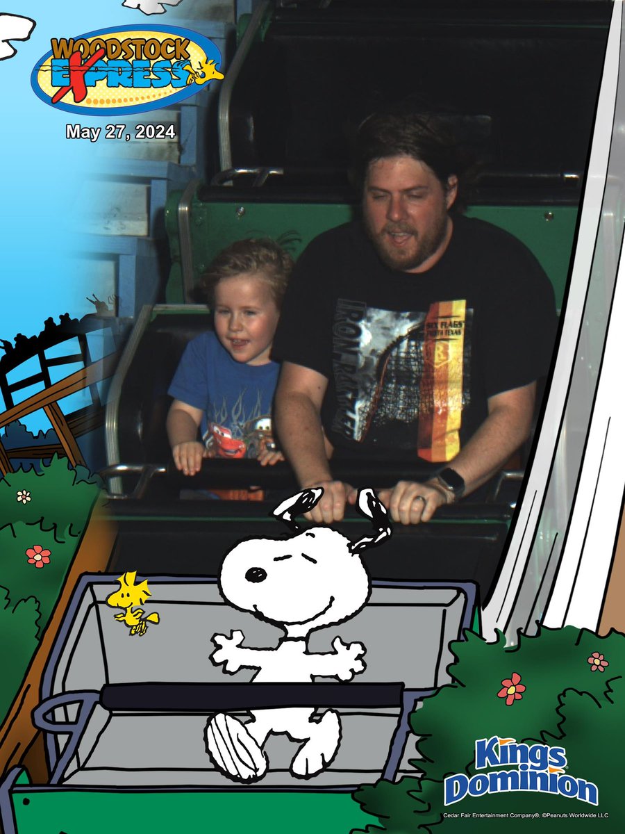 TParkStories's tweet photo. I couldn’t resist this one. @KingsDominionVA #woodstockexpress https://t.co/tSKuss15yO