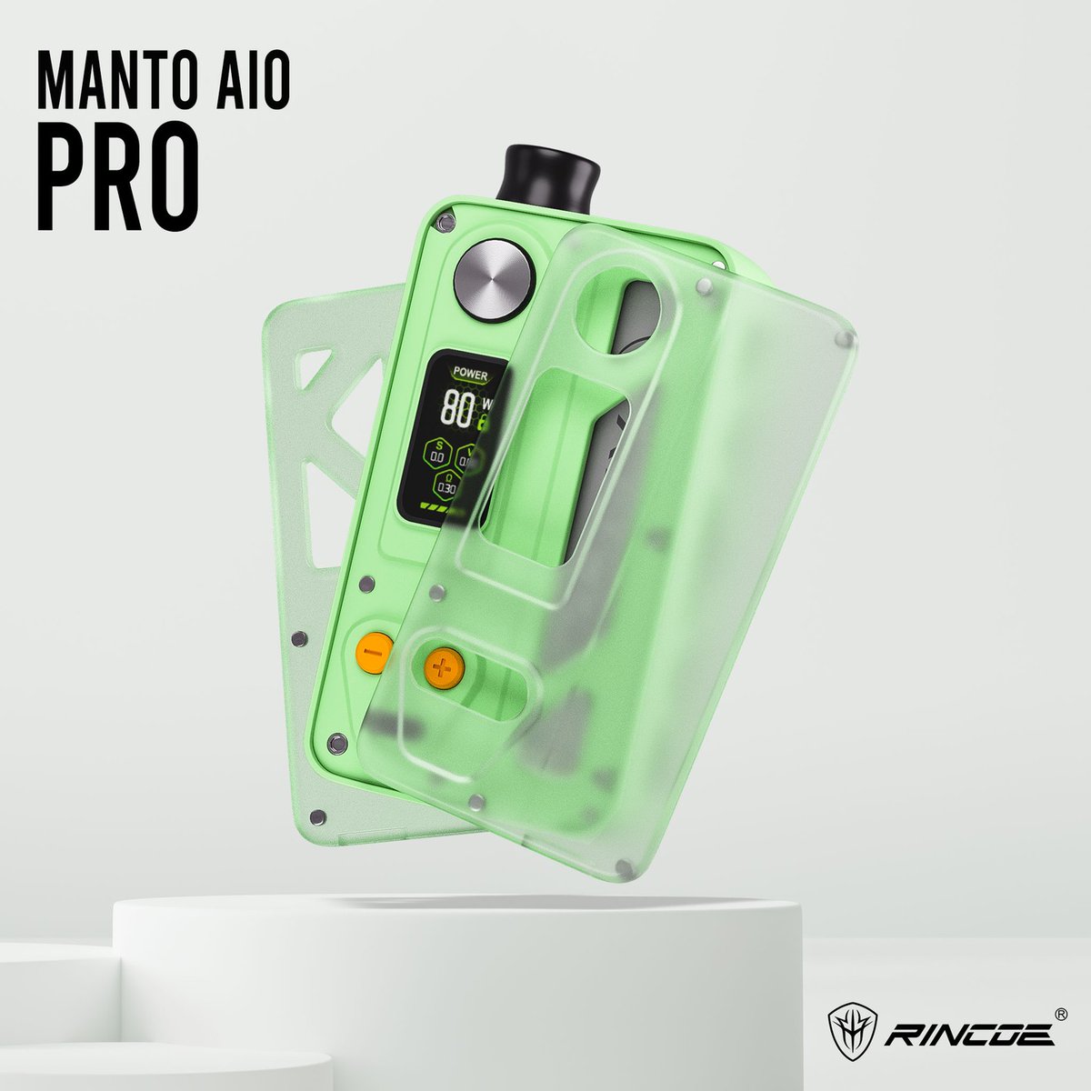 Rincoe Manto AIO Pro Kit 

Featuring  a sleek and ergonomic design, the Manto AIO Pro fits perfectly in your  hand and slides effortlessly into your pocket.🌿🤗

⚠ Warning: The device is used with e-liquid which contains addictive chemical nicotine. For Adult use only.