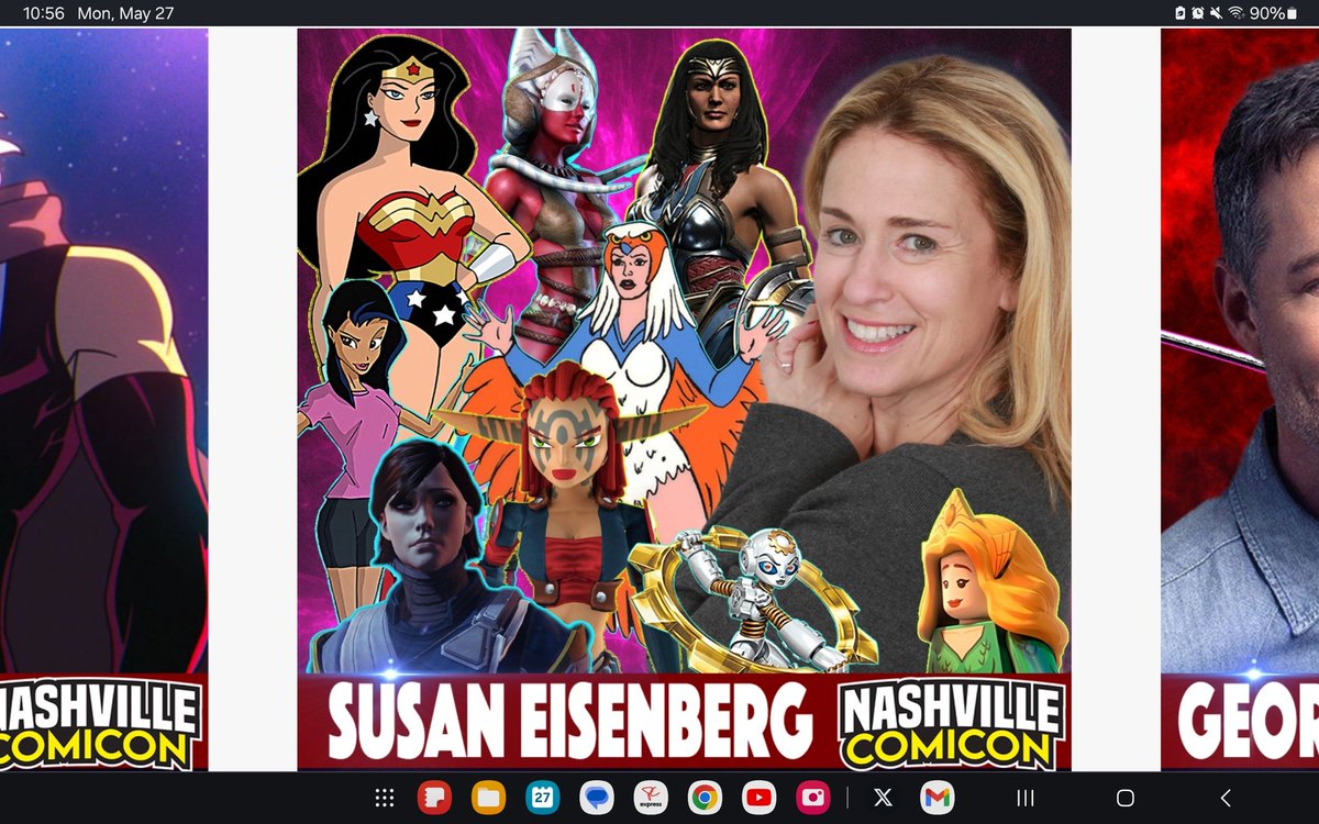 Guys, make sure you get out to #NashvilleComiCon and see the Justice League VO squad, including the Wonderful @susaneisenberg1 ... 😊😊😊