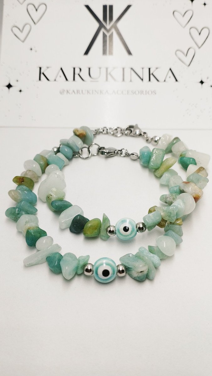 KarukinkaAcc's tweet photo. Pulseras protectoras con piedra del mar. Ingresá a nuestro IG: @karukinka.accesorios #bijou #pulsera #piedras #aguamarina #accesorios #energía #buenavibra #ojoturco https://t.co/1D4PDO0aK0