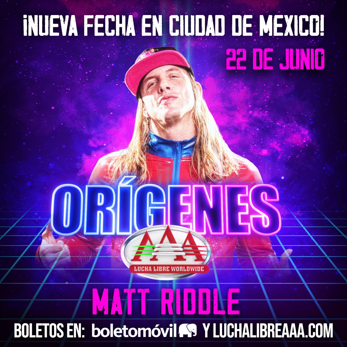 Regresa la gira #OrigenesAAA a CDMX con GRANDES sorpresas. 🤯 🗓️ 22 de Junio. | ⌚ 8:00 PM. 📍 Gimnasio Olímpico Juan de la Barrera. 🎟️ Boletos en @boletomovil.