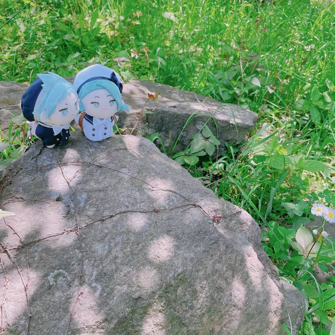 ぬい見せる流れ来てるので推しカプの同規格ぬいが欲しくて初めて作ったクチャクチャのぬい見ていただいてよろしいですか?よろしいですね。ありがとうございました。 