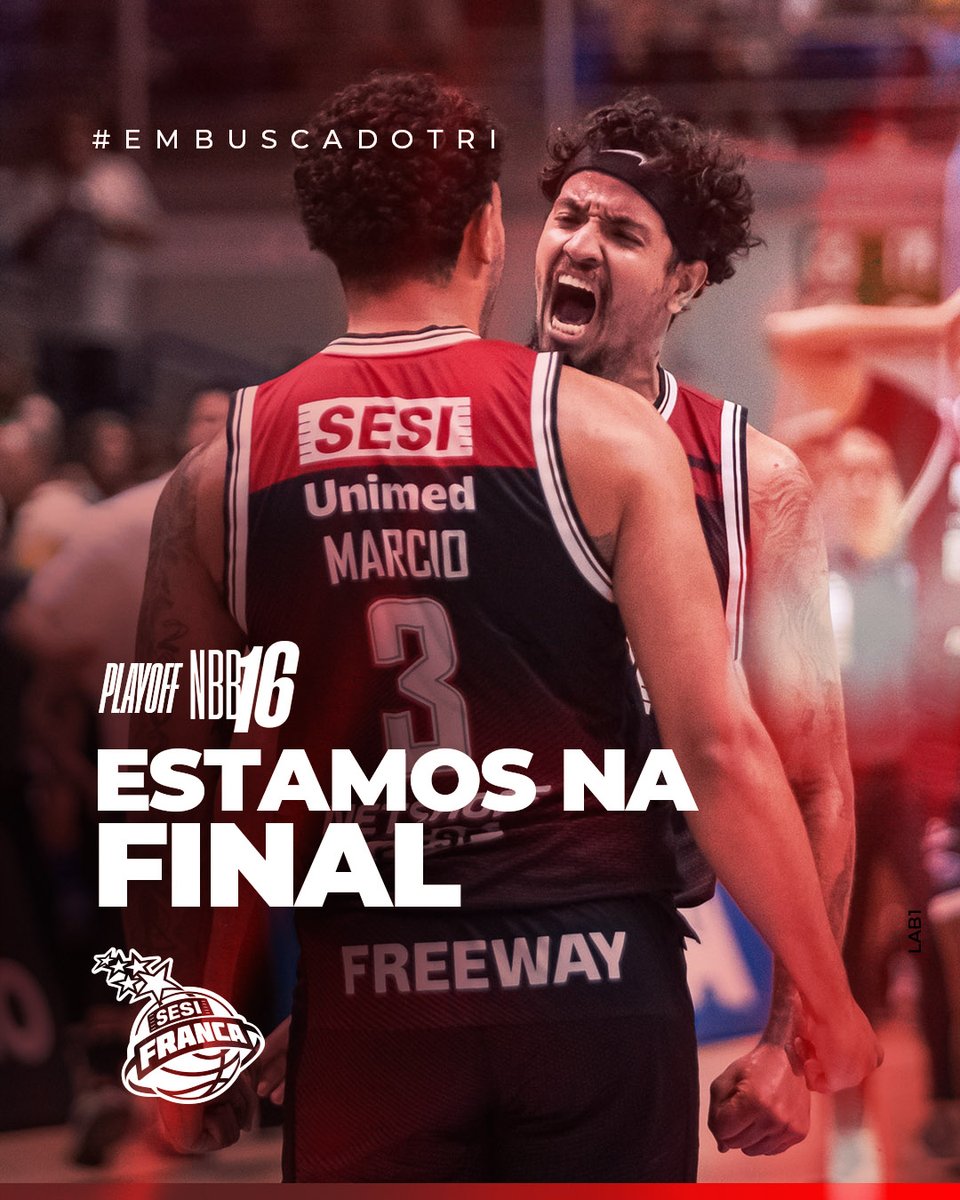 FrancaBasquete's tweet photo. PODE COMEMORAR, TORCEDOR
Estamos na final pela terceira vez consecutiva!!😤😤🔥
Seguimos #Embuscadotri https://t.co/oVNb22qVcN