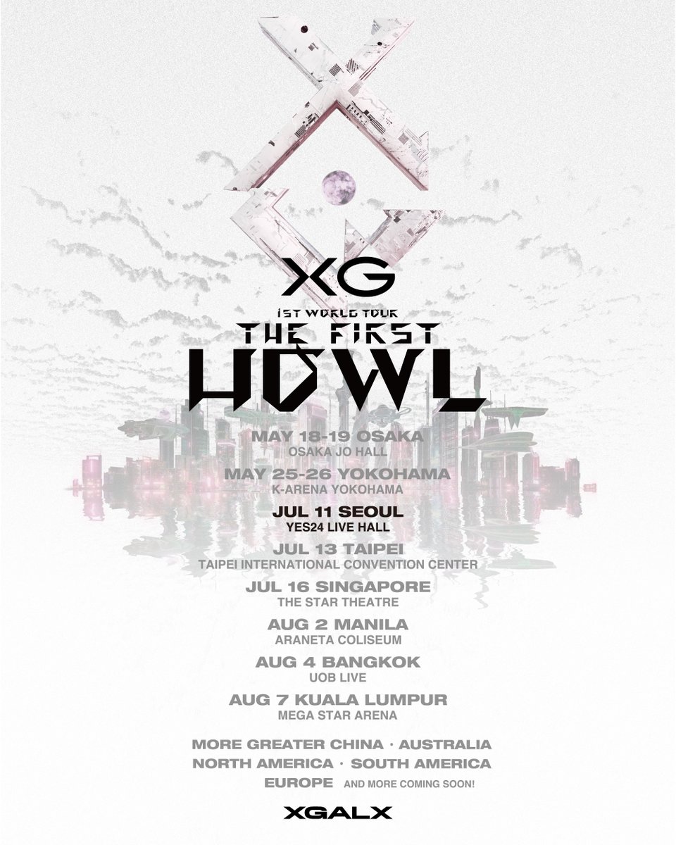 【XG 1st WORLD TOUR “The first HOWL” Landing at Seoul】 ALPHAZ limited Pre-Sale is now available on a first-come-first served basis! bit.ly/4dJzSUl #XG #ALPHAZ #XG_1stWORLDTOUR #ThefirstHOWL