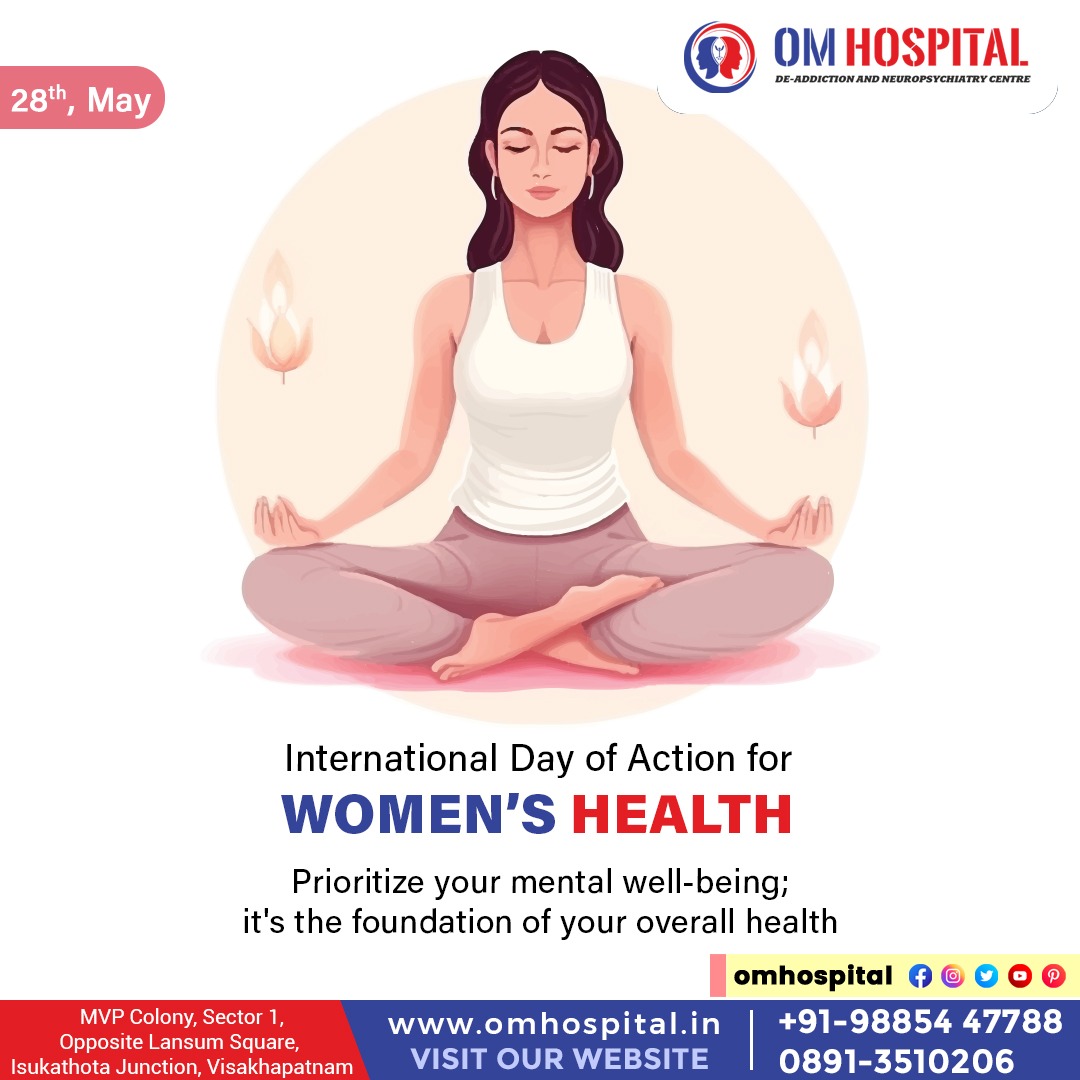 International Day of Action for WOMEN'S HEALTH
Prioritize your mental well-being; it's the foundation of your overall health

#DepressionAndAnxietyAwareness #postpartumsupport #signsofdepression #depressiontest #aboutmentalhealth #alcoholdeaddictiontablet #mentalhealthawareness